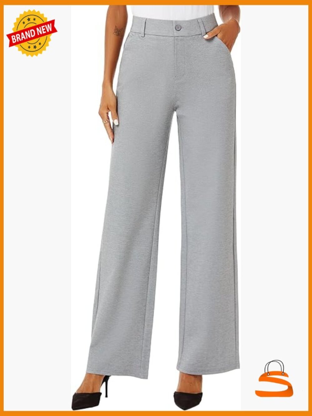 High Waist Wide Leg Trousers Dress Pants Womens
